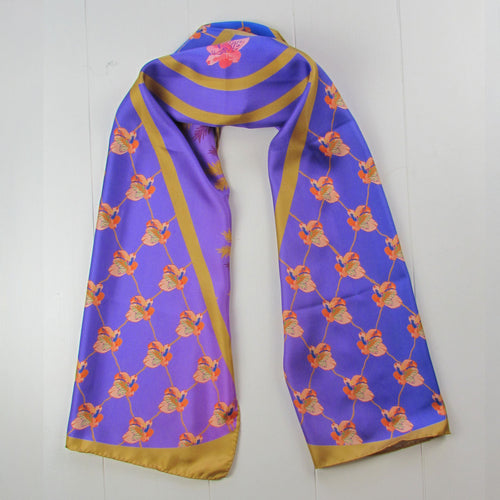 Amethyst Garden - Silk scarf