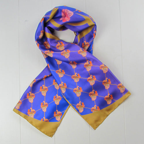Amethyst Garden - Silk scarf