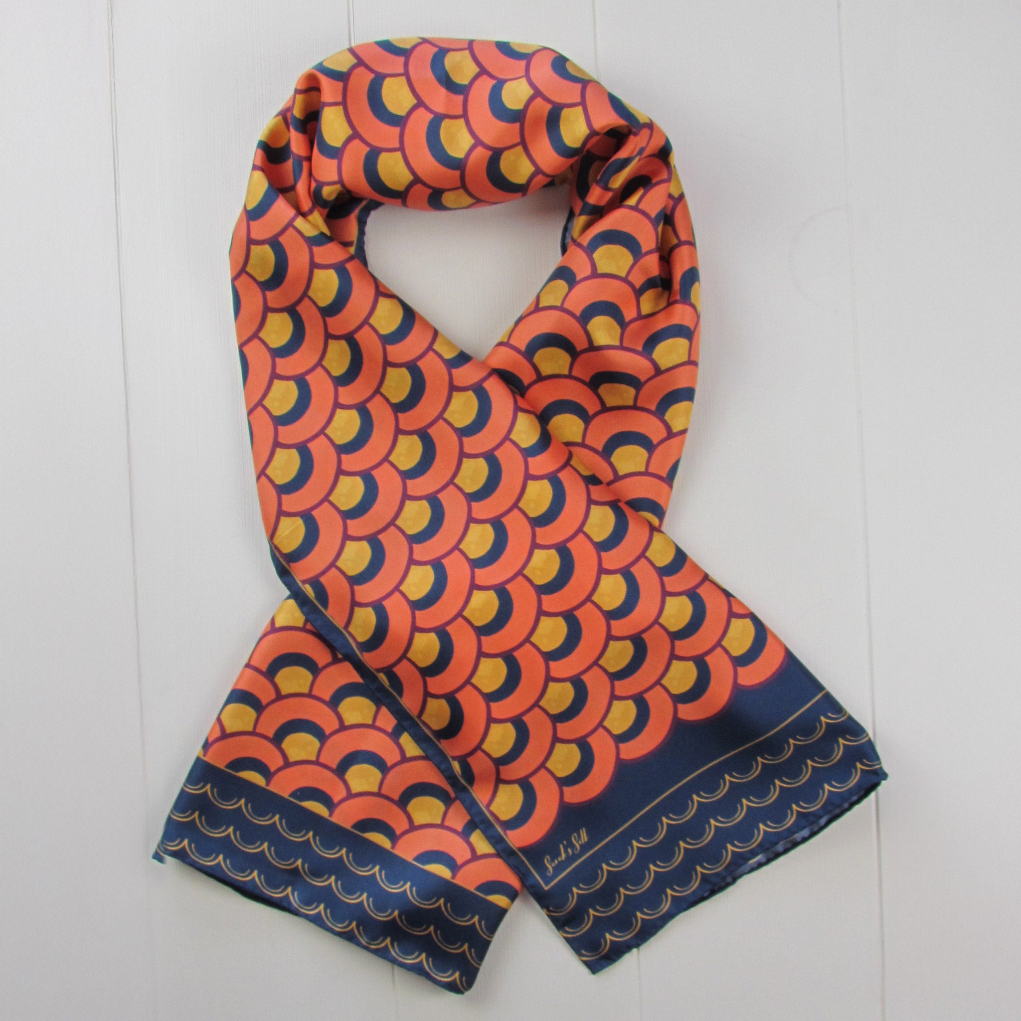 Coral reef - Silk scarf