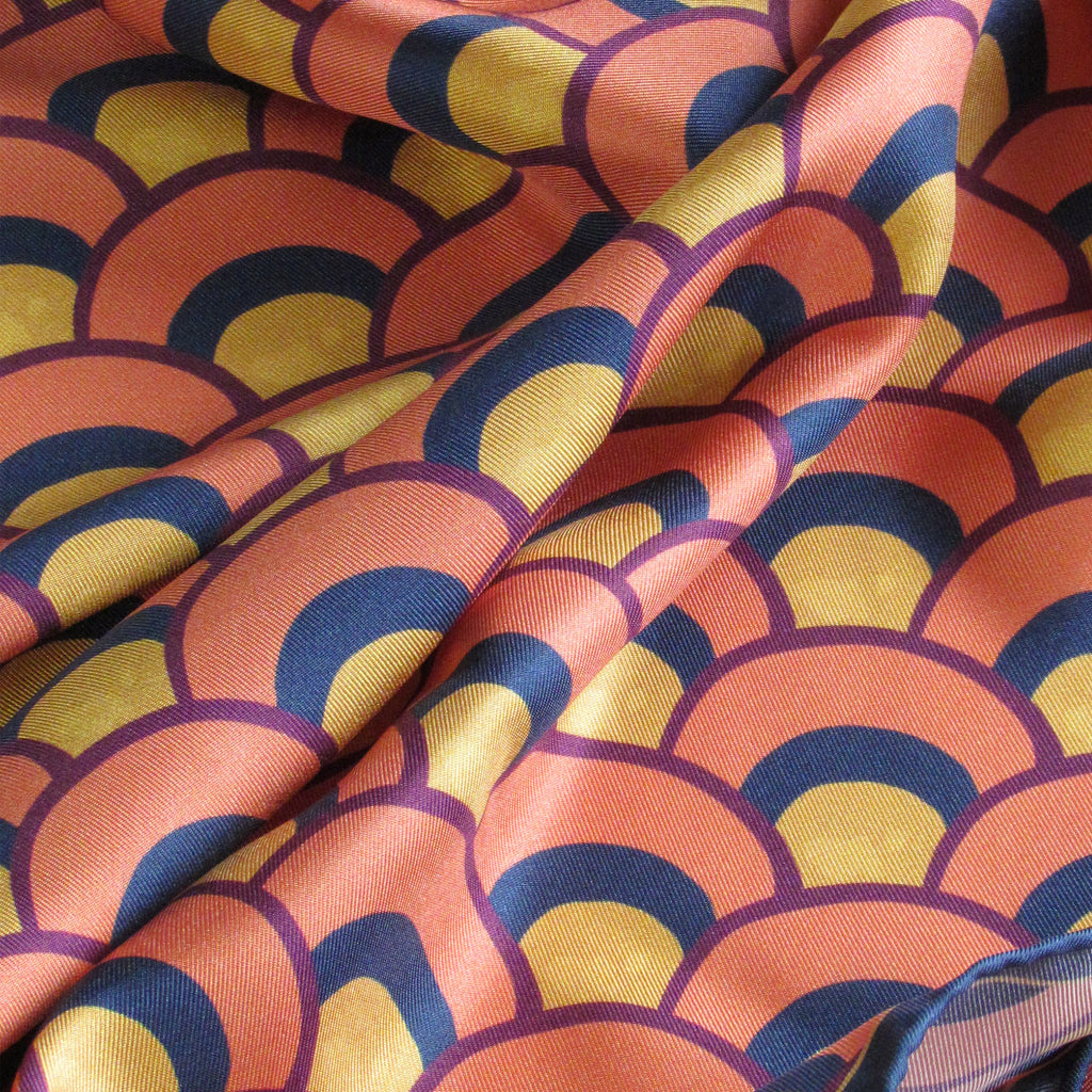 Coral reef - Silk scarf 2