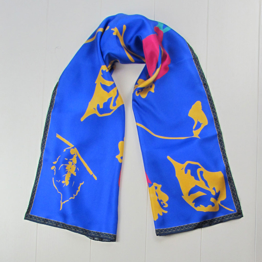 Gilded petal - Silk scarf