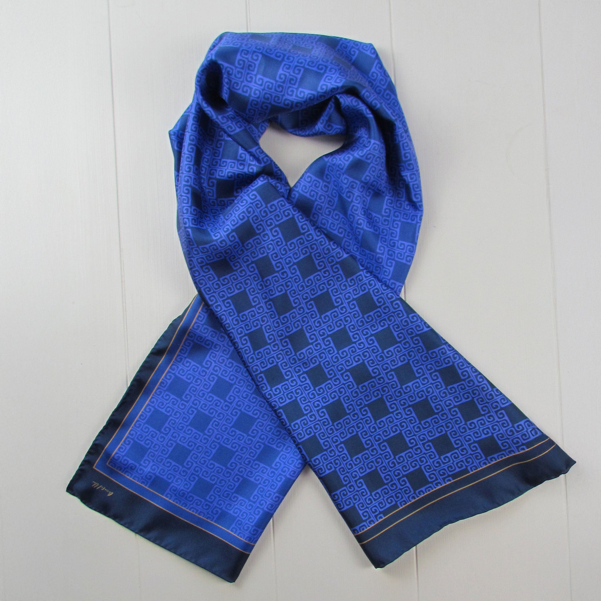 Midnight maze - Silk scarf