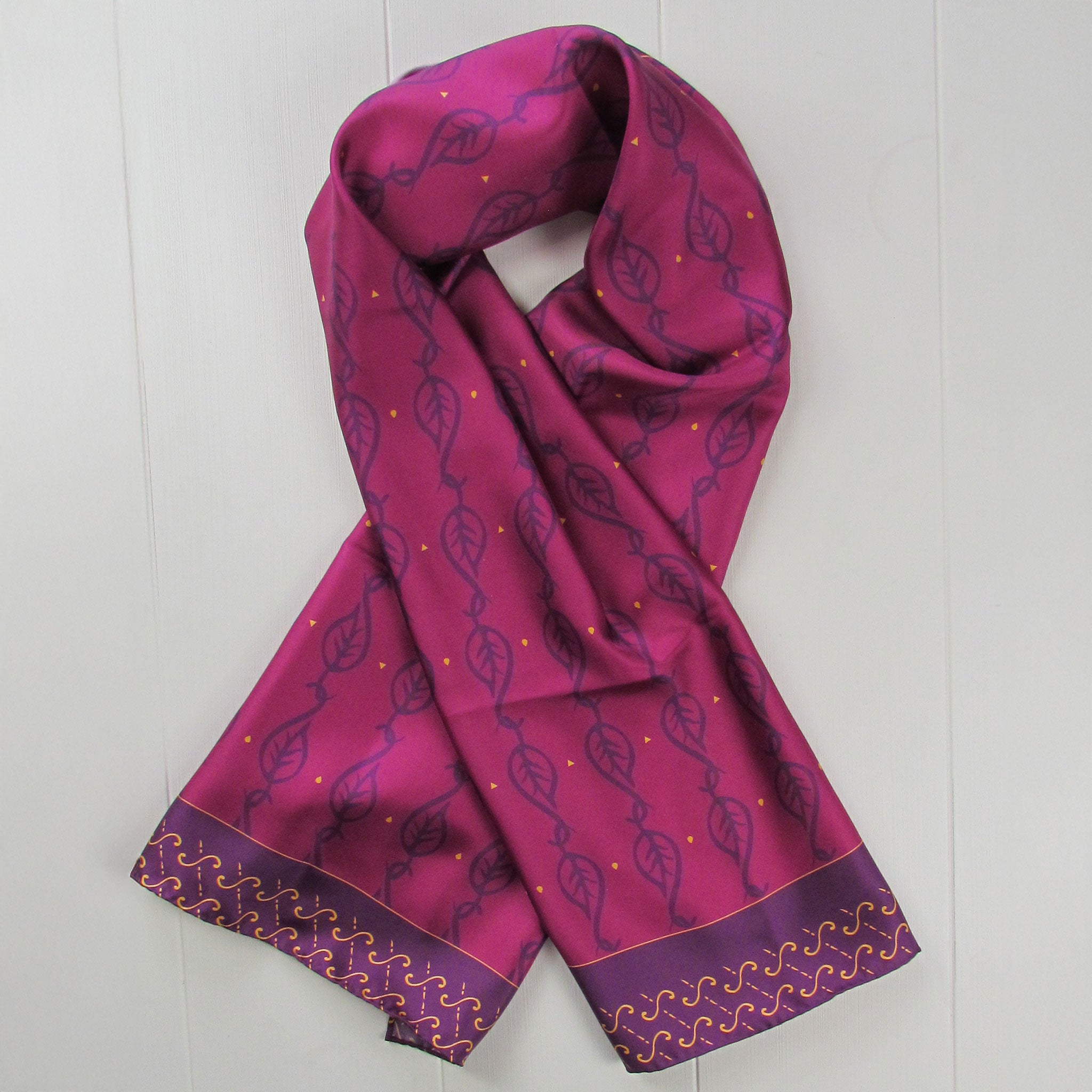 Rosewine vine - Silk scarf